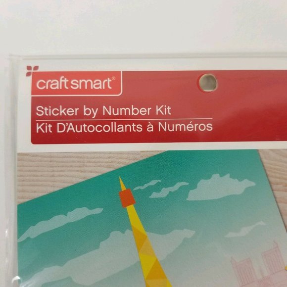 Craft Smart Sticker By Numbers 235 Pc Kit 4 Pk Eiffel Tower Big Ben Golden Gate - Picture 4 of 12